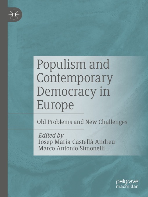 Title details for Populism and Contemporary Democracy in Europe by Josep Maria Castellà Andreu - Wait list
